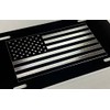 Engraved American USA US Flag Car Tag Diamond Etched on
