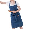 Mariido Children's School Apron [Denim] (Blue, Navy, Child M) (Choose