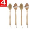 Unbranded 4 Back Body Shower Bath Brush Soft Natural Bristles