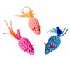 Ethical Pets 52074 Elasteeez Mouse/Feathers Pet Feather Toys