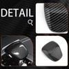 JUIVEEL Carbon Fiber Style Car Gear Shift Knob Cover Trim,