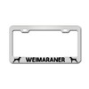 General Tag Weimaraner Dog Cat Puppy Chrome Novelty License Plate