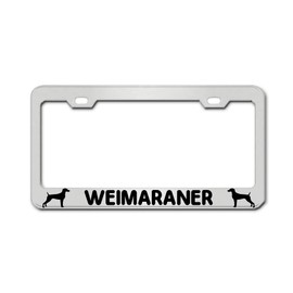 General Tag Weimaraner Dog Cat Puppy Chrome Novelty License Plate Frame Plate Covers