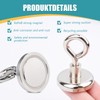 FPMYB Pack of 6 Magnetic Hooks, Extra Strong Magnetic Hooks,