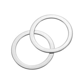 sourcing map 60Pcs 304 Stainless Steel Flat Washers, M16x22x0.3mm Ultra Thin Flat Spacers, Flat Ring Fasteners for Bolts Screws, Electronic Repair, Automotive, Mechanical Industry