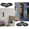 YUBOEL Modern Outdoor Wall Sconce Matte Black Waterproof LED Wall