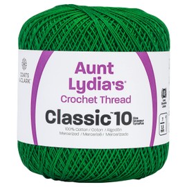 Red Heart Classic Crochet Thread, Myrtle Green, 1050 Foot