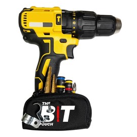 The Bit Pouch - Magnetic Bit Holder for Holding Screws, Bolts, Driver Bits, Drill Bits - Alternative to Magnetic Wristband - Perfect Gadget Gifts for Men, Electrician Tools. (Medium)