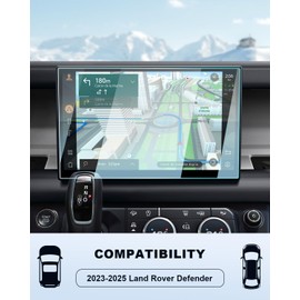 2023 2024 2025 Land Rover Defender Screen Protector -For Defender (90/110/130 Pivi Pro) 11.4 Inch Touchscreen Film, 2025 Defender Accessories Navigation 9H Tempered Glass Anti-Fingerprints HD Cover