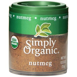 Simply Organic Mini, Og, Nutmeg Ground, 0.53-Ounce (Pack of 6)