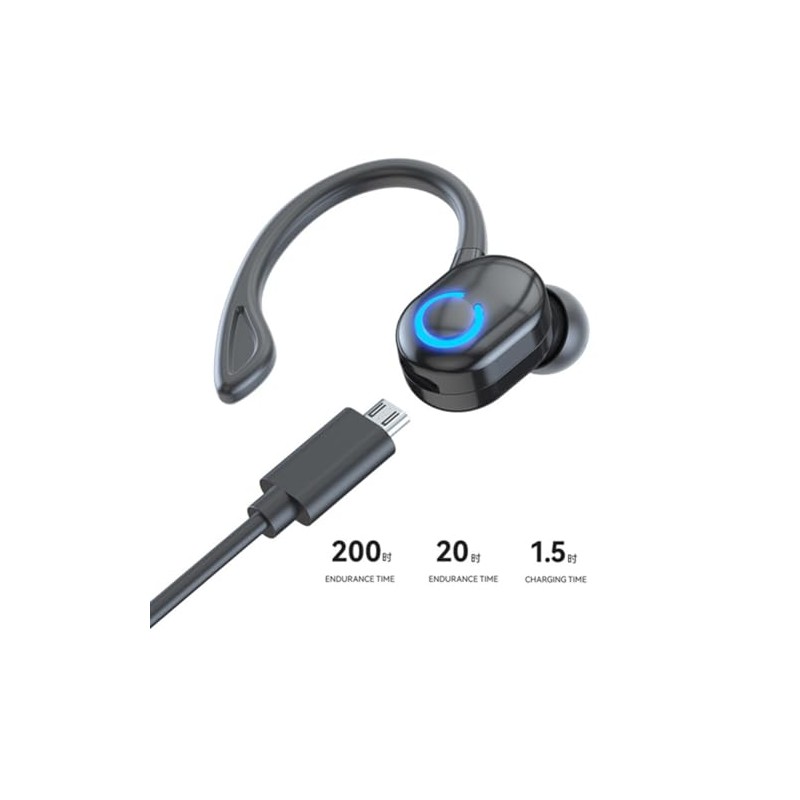 Auriculares Deportivos inalámbricos,Auriculares inalámbricos Bluetooth 5.2 Auricular Bluetooth Inalámbrico para