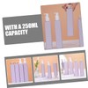 OHPHCALL 3pcs Travel Bottles Refillable Squeezable Containers Leakproof Shampoo Conditioner