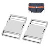 Metal Side Release Buckle, 2 Sets Webbing Bag Clip Lock,