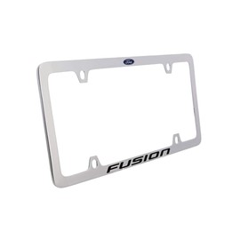 Ford Fusion with Logo Thin Rim Chrome Plated Metal License Plate Frame Holder
