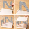 VECELO Foldable Plastic Shoes Rack Storage Organizer for Entryway, Hallway,