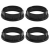 Hitefu 4 Pcs Aluminum Lamp Shade Adapter Rings, E26 Black