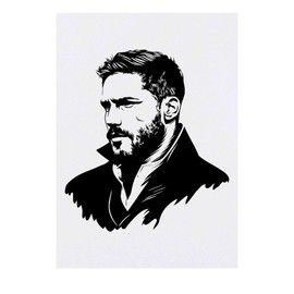 Azeeda 'Männlicher Mann' Temporäres Tattoo - Hautfreundlicher & Ungiftiger Abziehbild · Wasserfest (TO00077297)