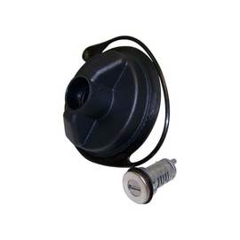 KarParts360 For Jeep Liberty 2002-2011 Gas Cap | Black | Metal/Plastic | Uncoded Lock Cylinder And Tether | Excluded Tumblers