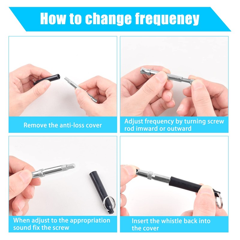 Dog Whistle to Stop Barking Neighbors Dog, 2 Pcs Adjustable