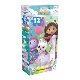 Novelty Corp Rompecabezas Infantil Foam 12 Piezas Gabby´S Dollhouse