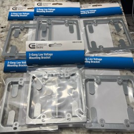 Commercial Electric 2-Gang Low Voltage Mounting Bracket Lot Of 20