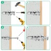 Mbsomnus 60pcs Heavy Duty Plasterboard Fixings Plasterboard Wall Plug with