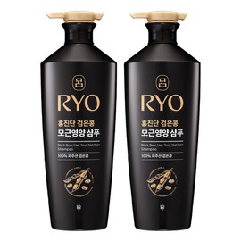 Ryeo Hongjindan Black Bean Hair Root Nourishing Shampoo White Floral Fragrance, 820ml, 2 pcs / 려 홍진단 검은콩 모근영양 샴푸 화이트플로럴향, 820ml, 2개