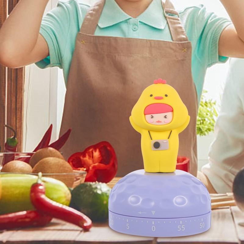 Mikinona Rotating Countdown Kitchen Timer Mechanical Timer for Family Boys