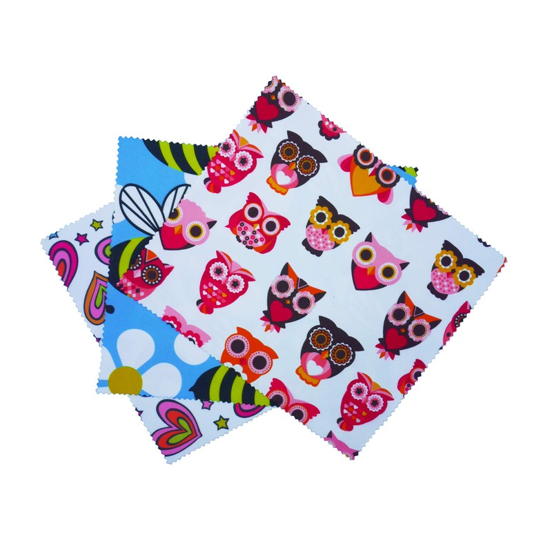 GoOpticians Microfiber Glasses Phone Lens Screen Cleaning Cloths Cute Animals