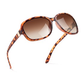 SIPHEW Polarized Sunglasses Womens, Classic Square Sun Glasses for women with UV Protection Wrap Shades