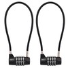 NBYT ‌4-Digit Cable Locks with Combination - Heavy Duty Outdoor