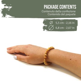 Palo Santo Wooden Bracelet - Wooden Jewellery Made of Palo Santo Wood - Sacred Wood that Brings Serenity and Inner Strength