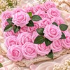 25-Piece Artificial Rose Flowers for DIY Arrangements – Stemmed Faux