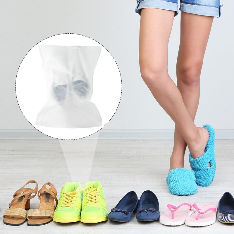 Sweetude 200 Pcs Dust Proof Shoe Bag Drawstring Storage Bag