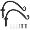 FEED GARDEN 2 Pack 12 Inch Hanging Plant Bracket Wall