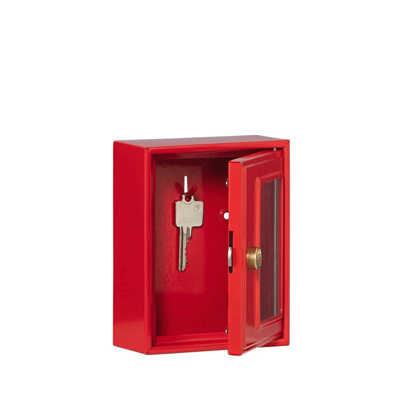 BURG-WÄCHTER, Emergency Key Box with Hammer, 1 Hook, Sheet Steel,