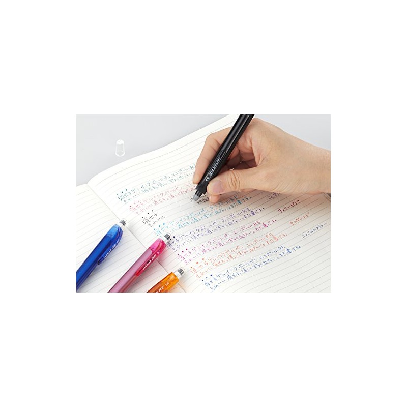 Mitsubishi Pencil URN180058C Erasable Ballpoint Pen, Uniball RE, 0.5, 8