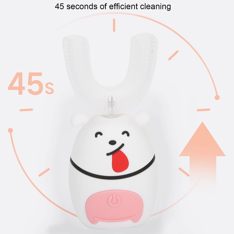 U Shaped Automatic Toothbrush Electric IPX7 Waterproof Children Kids Toothbrush7-12