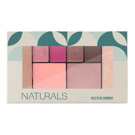 Paleta De Sombras Naturals Tono Frio Compacta 12gr