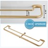 Mayrhyme Double Curtain Rods, Wrap Around Curtain Rod for Windows,