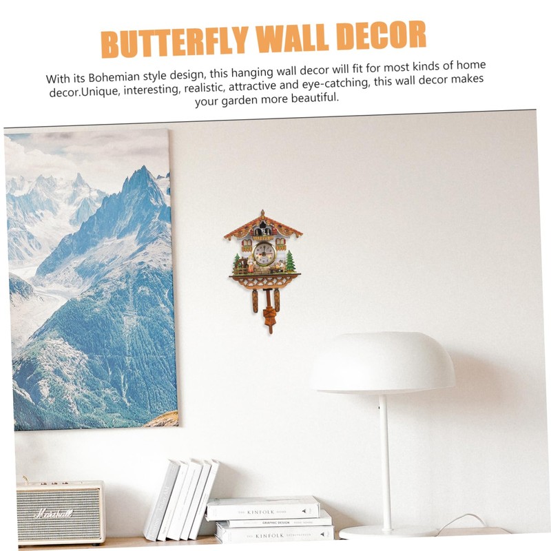Ciieeo Home Living Room Cuckoo Handcrafted Clock Cuckoo Clock Wall