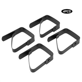 Table Cloth Clip Black, Stainless Steel Made Wide Triangular Non-slip Table Cloth Clamps, Tablecloth Cover Clips