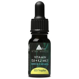 Vitamin D3 + K2 MK7 (10 ml) nach Dr. med. Michalzik - ohne Zusatzstoffe - von BIOTIKON®