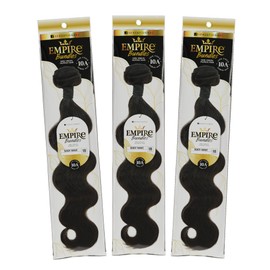 Sensationnel Empire bundles- body wave 10a tangle shed free human hair for weaving and sew in styles - 3 pack (12 inch, 613 BLONDE)