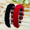 Sinalty Velvet Braided Headbands Fashion Hairband Crisscross Hair Accessories for