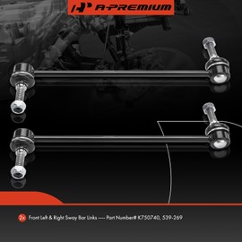 A-Premium 2 x Front Sway Bar Links Stabilizer Bar Links, Compatible with Ford Fusion 13-20, Edge 15-22, Police Responder Hybrid & SSV Plug-In Hybrid 19-20, Lincoln MKZ 13-20, MKX 16-18