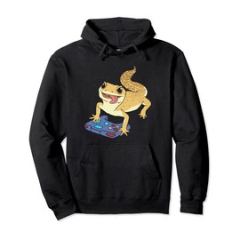 Leopard Gecko Owner Video Game Gamer Gaming Reptile Pullover Hoodie