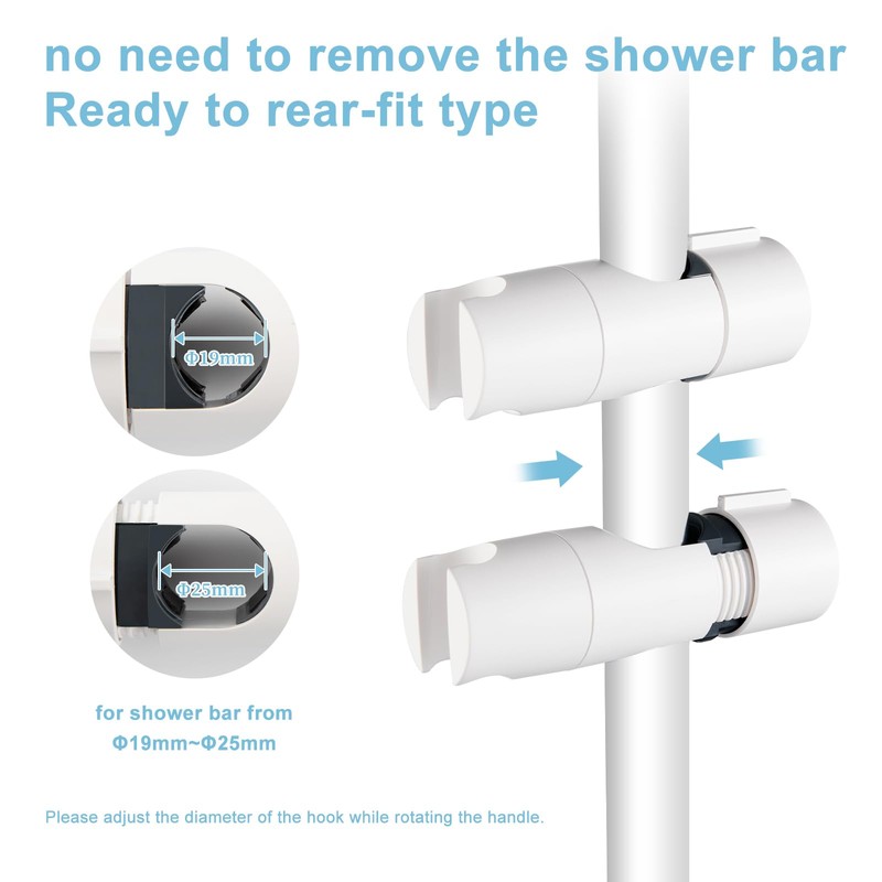 OFFO Shower Head Holder, Hand Shower Holder Bracket for Slide