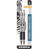Zebra Pen G-301 Retractable Gel Ink Pen, Stainless Steel Barrel,