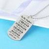 To My Niece Nephew Inspirational Gift Jewelry Dog Tag Pendant